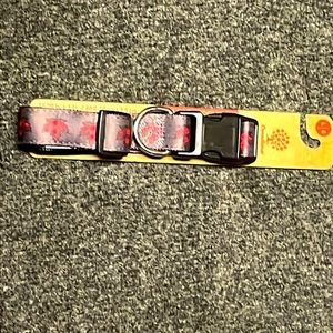 2/$12 🍁 Large Adjustable Collar 🍁 gingham maple leaf print